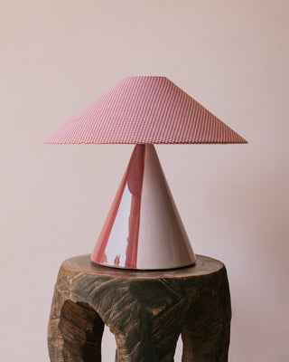 Caterina Ceramic Table Lamp, Mauve