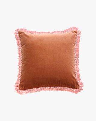 Iris Camel Velvet Cushion