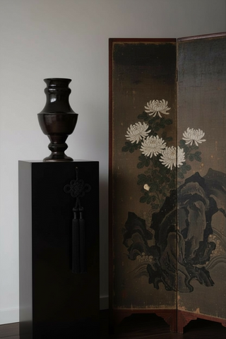 Série Brun Foncé – I, Vase en céramique