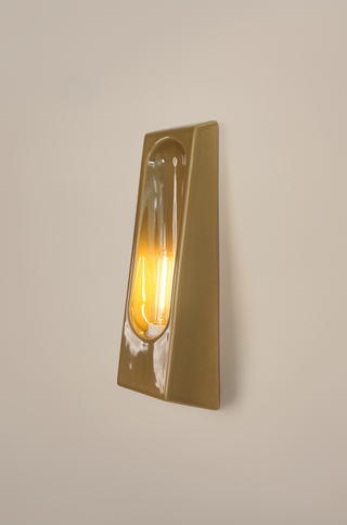 Alcove Ceramic Wall Light, Tilleul