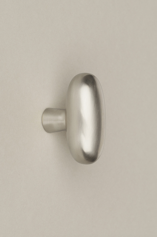 Bouton de Porte Blunt, Nickel Satiné