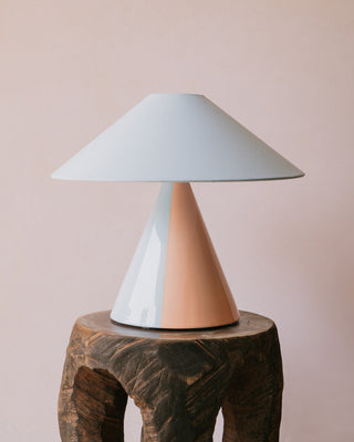 Lampe de Table en Céramique Caterina, Bleu Ciel