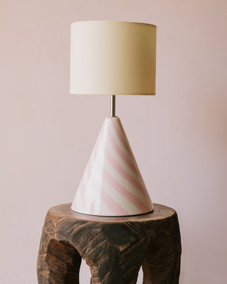 Lampe de table en céramique Caramella, Latte Fraise