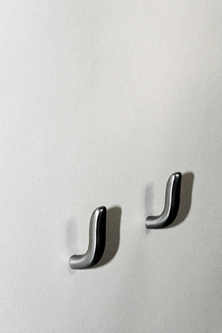 Iris Hook, Satin Nickel
