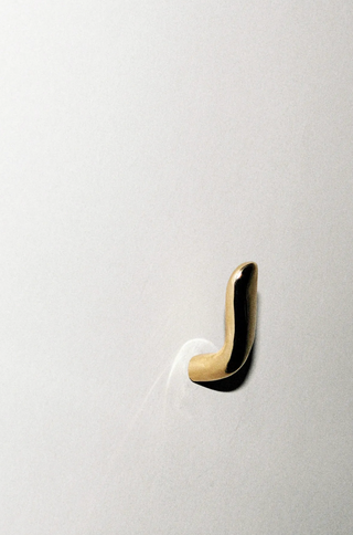 Iris Hook, Polished Brass