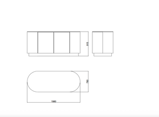 Semplice Kitchen Island (Small)