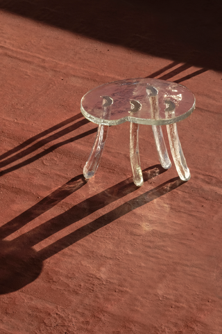 Lung 2.0 Side Table, Transparent