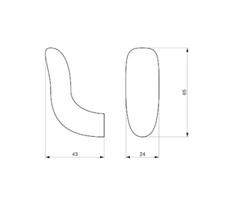Noor Hook, Satin Nickel