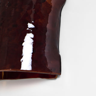 Papel Wall Light - Glossy Brown, Medium