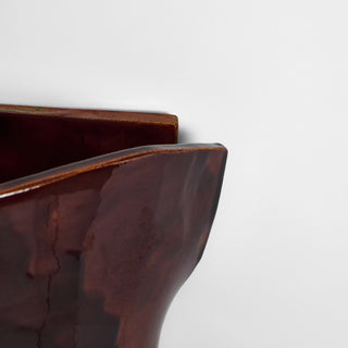 Papel Wall Light - Glossy Brown, Medium