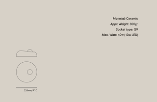 Drova Ceramic Wall Light