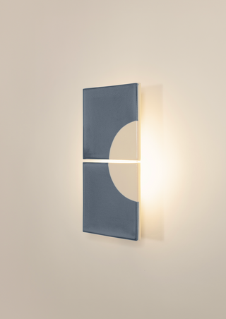 Moon Ceramic Wall Light (B), Blue