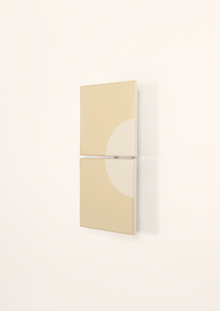 Moon Ceramic Wall Light (C), Beige