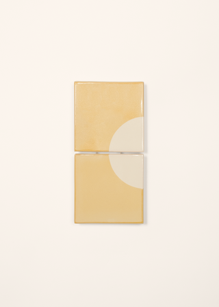 Moon Ceramic Wall Light (J), Yellow