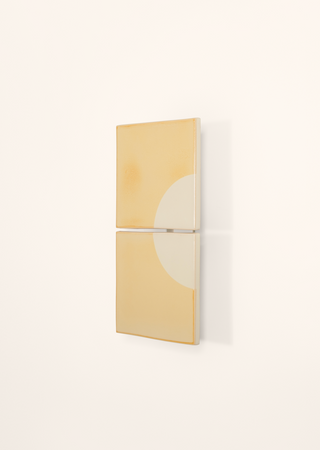 Moon Ceramic Wall Light (J), Yellow