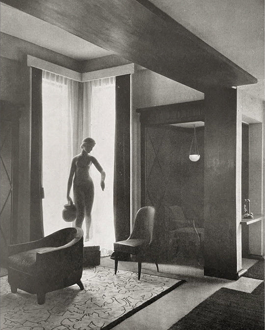 Living room by decorator Émile-Jacques Ruhlmann