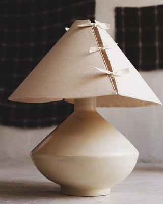 Bone Ceramic Large Lamp