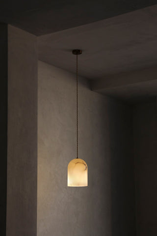 Belfry Alabaster Pendant Light with Cable