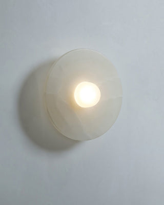 Alba Simple Alabaster Wall Light, 22cm