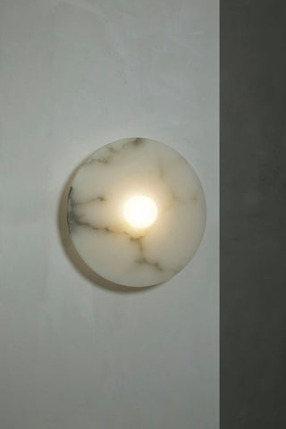 Alba Simple Alabaster Wall Light, 28cm