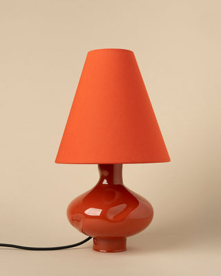 Dark Red Conical Table Lamp II