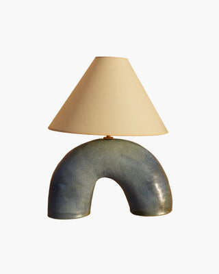 Lampe de Table en Céramique Volta, Bleu Clair Mat