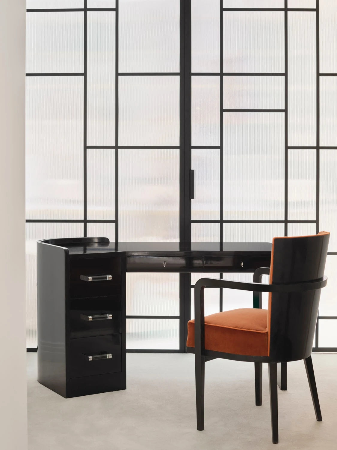 Desk by designer, decorator and ensemblier Jacques Adnet