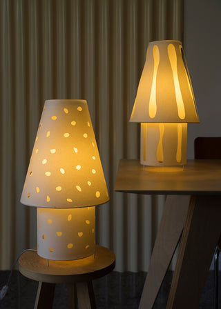 Spotted Papyrus Table Lamp