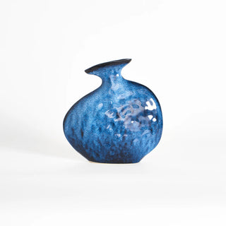 Flat Vase, Blue