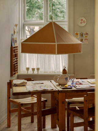 Pyramid Pendant Light, Rust