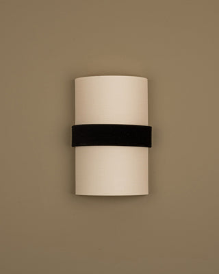 Duono Cotton Wall Light, Black Velvet