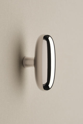 Grande Blunt Furniture Knob, Polished Nickel