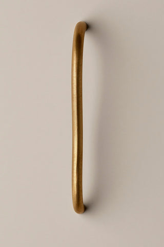 Limber Door Handle, Amber Brass