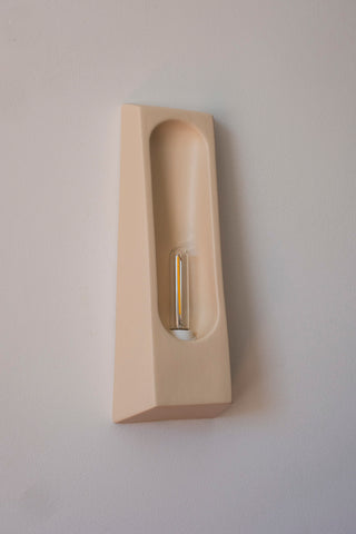 Alcove Ceramic Wall Light, Sable