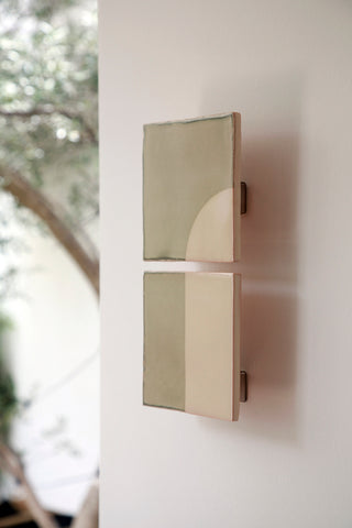 Door Ceramic Wall Light, Green