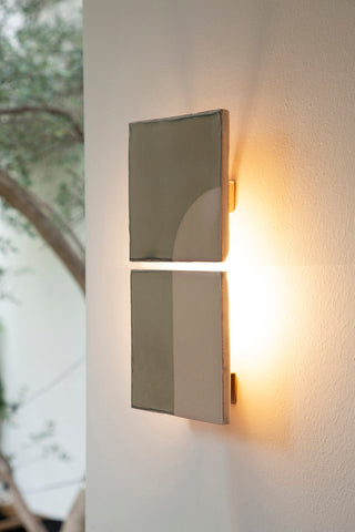 Door Ceramic Wall Light, Green