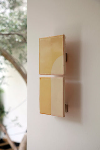 Door Ceramic Wall Light, Yellow