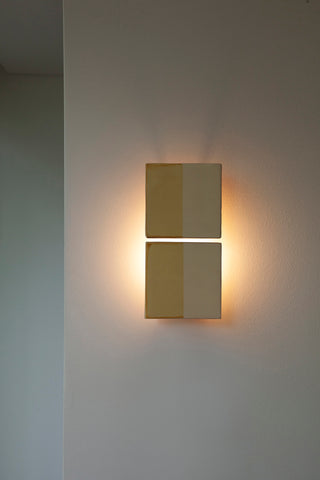 Line Ceramic Wall Light, Yellow