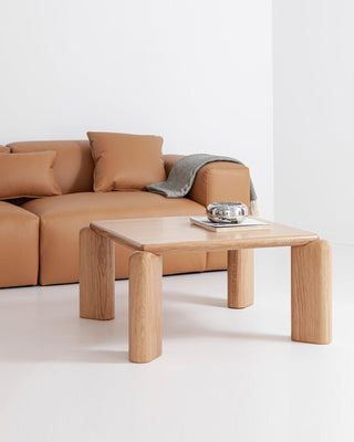 Soften Rectangular Wooden Coffee Table