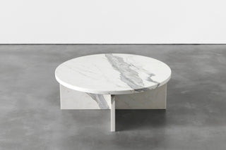 Rosa 90 Round Marble Coffee Table