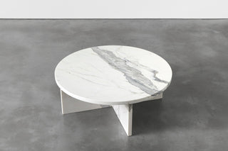Rosa 90 Round Marble Coffee Table