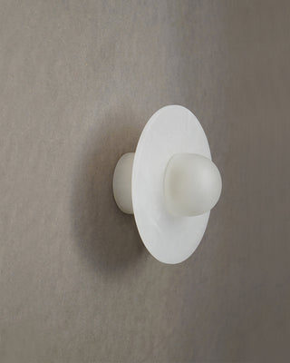 Alba Simple Alabaster Wall Light, 15cm
