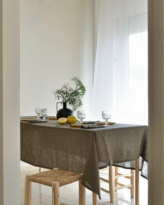 Altar Olive Linen Tablecloth