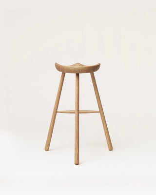 Shoemaker Chair no. 78 bar stool, white oak