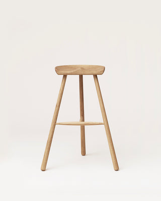 Shoemaker Chair no. 78 bar stool, white oak