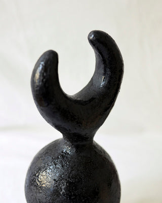 Keren Stoneware Sculpture I, Black