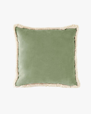 Daisy Mint Green Velvet Cushion
