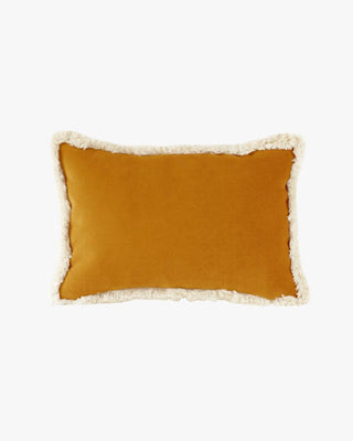 Daisy Mustard Velvet Cushion