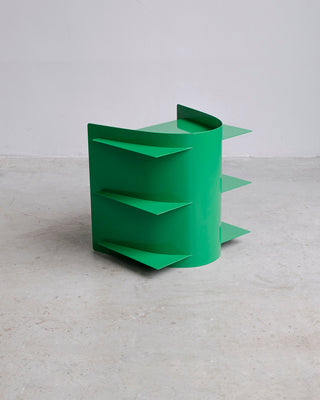 Tension side table, powder coated