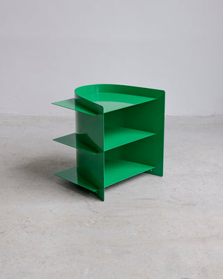 Tension side table, powder coated